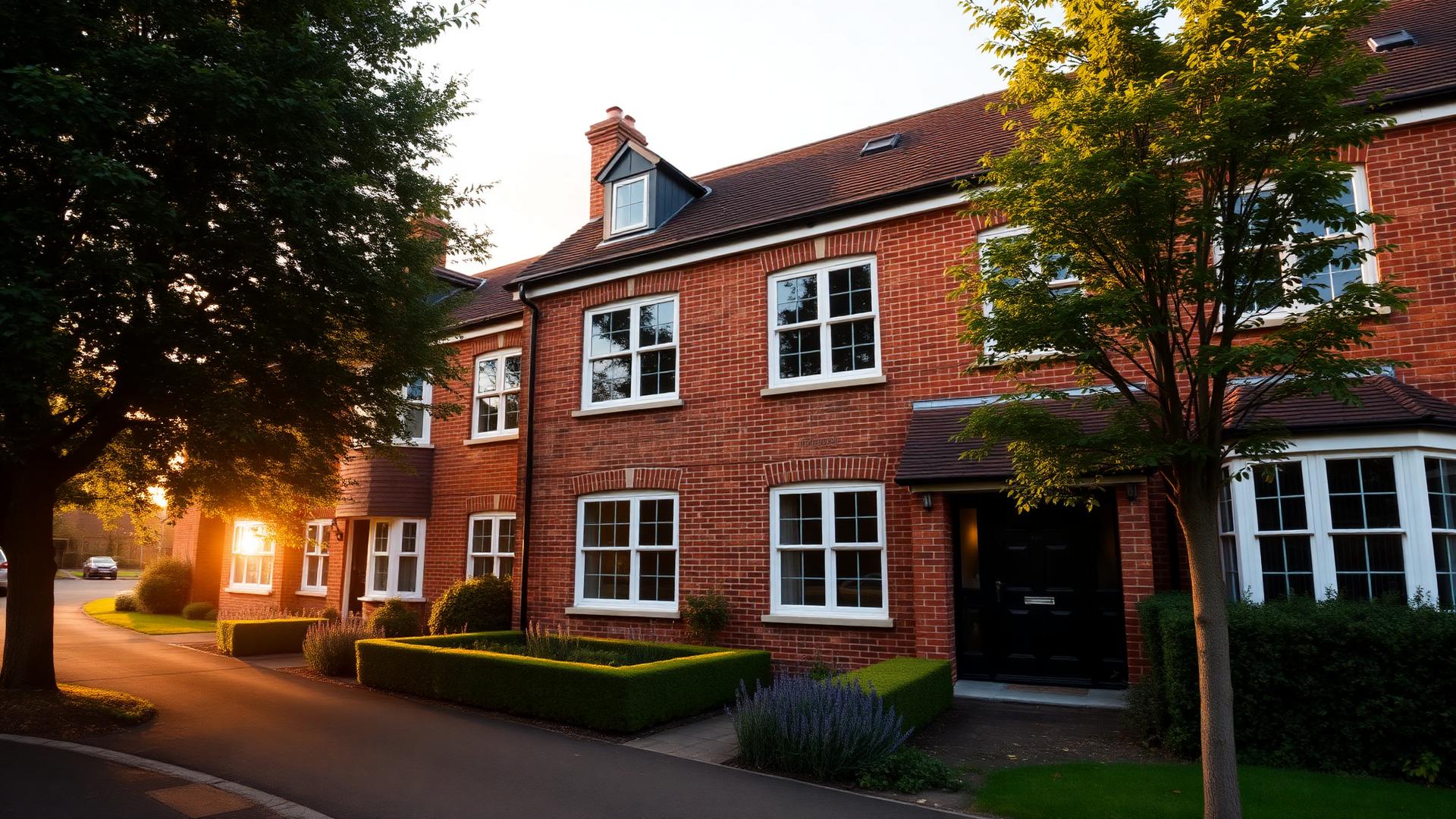 Warm supported housing exterior